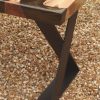Elm Wood, Black & Gold Metalic Resin Coffee Table - Thumbnail Image 4