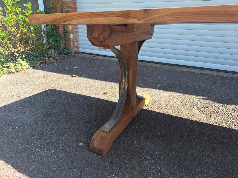 Concrete and Elm River Dining Table - Image 7