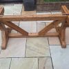 Elegant Oak Table Base - Thumbnail Image 7