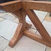Oak X-Frame Table Legs