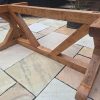 Oak X-Frame Table Legs
