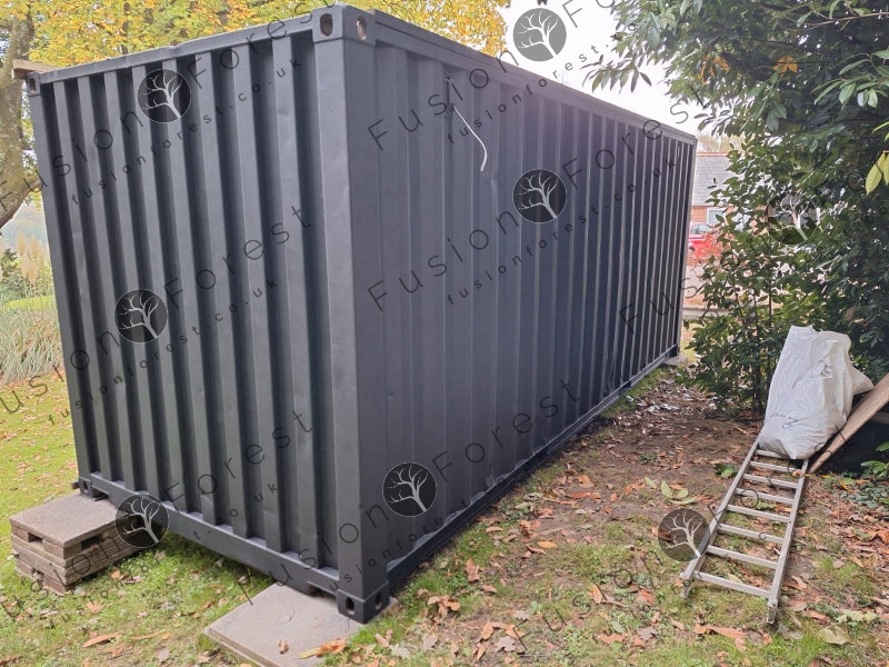 Painted and protected shipping container exterior shell