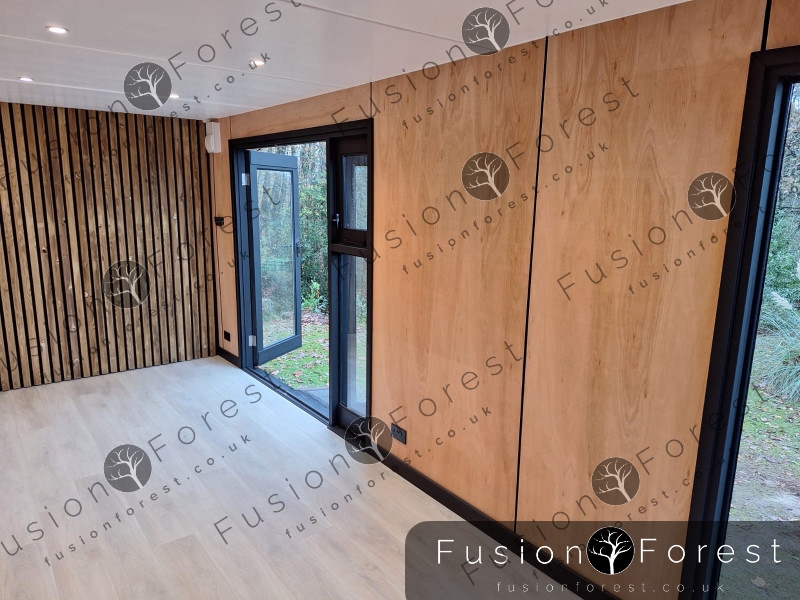 Shipping Container Conversion - Inside Front Door Walls