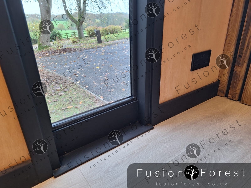 Shipping Container Conversion - Inside Window Detail