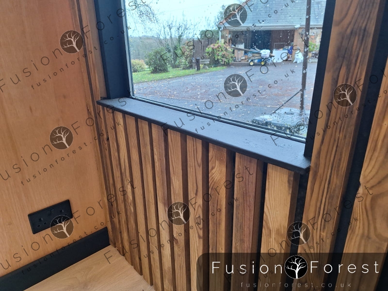 Shipping Container Conversion - Inside Window Ledge