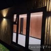 Shipping Container Conversion - Night Front lights