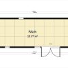 20ft Cladded & Insulated Portable Container Office / Gym / Garden Room - Thumbnail Image 21