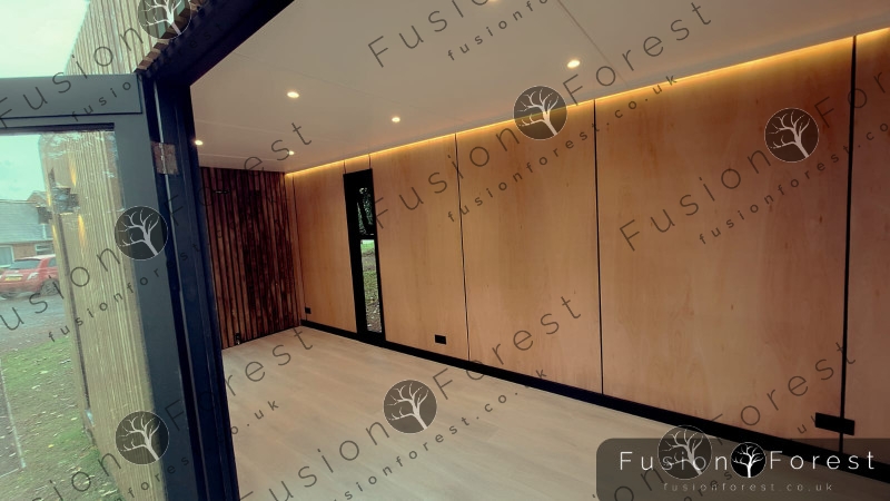 Shipping Container Conversion - Outside View to Inside